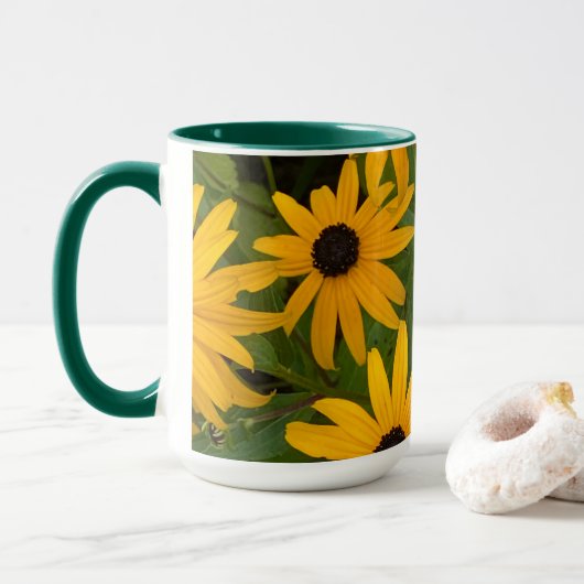 Black Eyed Susan Twee-tonige Mok (Met donut)