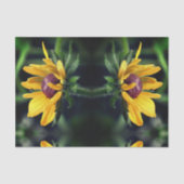 Black Eyed Susan Unfolding Abstract ontkoppeling Tissuepapier (Voorkant)