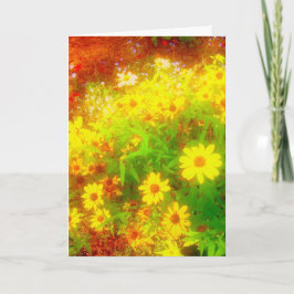 'Black-Eyed Susan Veld' Lege Notitiekaart