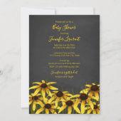 Black Eyed Susan wilde bloem baby shower Kaart (Voorkant)