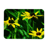 Black Eyed Susan Wildflower Abstract Magneet (Horizontaal)