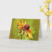 Black Eyed Susan Wildflower Art Note Kaart (Gele Bloem)