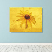 Black-Eyed Susan Wildflower Canvas Afdruk (Insitu (Houten vloer))