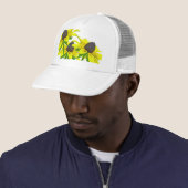 Black-Eyed Susan Wildflower Coordinating Items Trucker Pet (In situ)