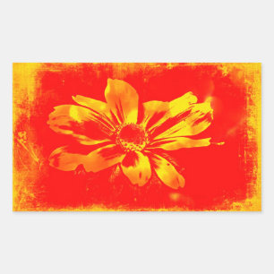 Black-Eyed Susan Wildflower - Digitale kunst Rechthoekige Sticker