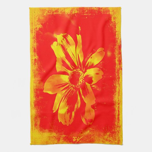 Black-Eyed Susan Wildflower - Digitale kunst Theedoek (Verticaal)