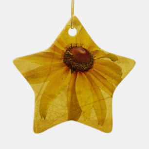Black-Eyed Susan Wildflower Keramisch Ornament