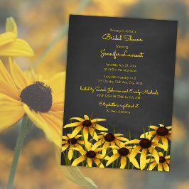 Black Eyed Susan wildflower vrijgezellenfeest Kaart