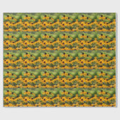 Black Eyed Susan Wrapping Paper Cadeaupapier (Vlak)