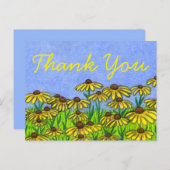 Black Eyed Susans ~Bedankkaart Briefkaart (Voorkant / Achterkant)