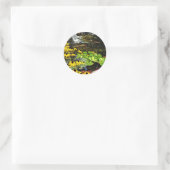 Black-Eyed Susans By Koi Pond Ronde Sticker (Tas)