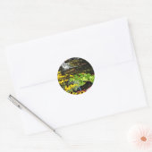 Black-Eyed Susans By Koi Pond Ronde Sticker (Envelop)