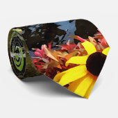 Black-Eyed Susans By Koi Pond Stropdas (Opgerold)