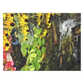 Black-Eyed Susans By Koi Pond Tafelkleed (Voorkant (Horizontaal))