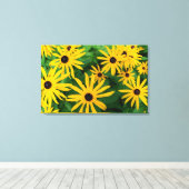 Black-Eyed Susans Canvas Afdruk (Insitu (Houten vloer))