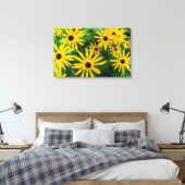 Black-Eyed Susans Canvas Afdruk (Insitu (Slaapkamer))
