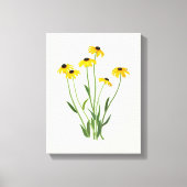 Black Eyed Susans Flower Fine Art Canvas afdrukken (Voorkant)