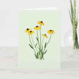Black Eyed Susans Flower Notitiekaartje