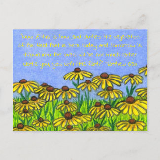 Black Eyed Susans Flowers Briefkaart