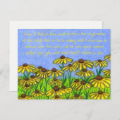 Black Eyed Susans Flowers Briefkaart (Voorkant / Achterkant)