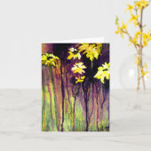 Black Eyed Susans Flowers Kaart (Gele Bloem)