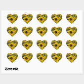 Black Eyed Susans Hart Sticker (Vel)