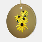 Black-Eyed Susans in een rij Keramisch Ornament (Links)