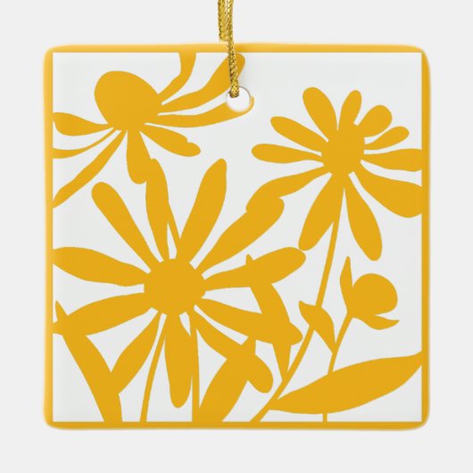 Black Eyed Susans Keramisch Ornament (Voorkant)
