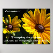 Black Eyed Susans met Scriptversie Poster (Voorkant)