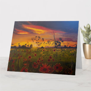 Black Eyed Susans, origineel van Gary Poling Kaart