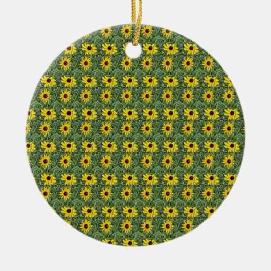 Black-eyed Susans-Ornament Keramisch Ornament (Voorkant)