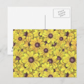 Black Eyed Susans Overal Briefkaart (Voorkant / Achterkant)