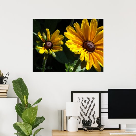 Black Eyed Susans Poster (Thuiskantoor)