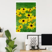 Black Eyed Susans Poster (Thuiskantoor)