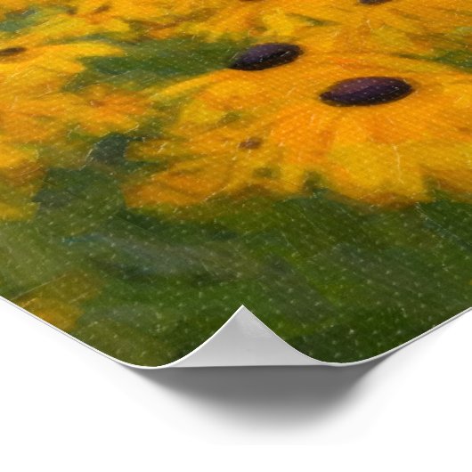 Black Eyed Susans Poster (Hoek)