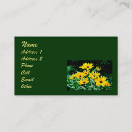 Black Eyed Susans Profile Visitekaartje