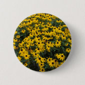 Black-Eyed Susans Ronde Button 5,7 Cm (Voorkant)