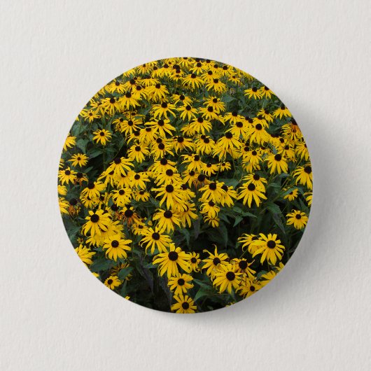 Black-Eyed Susans Ronde Button 5,7 Cm (Voorkant)
