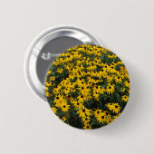 Black-Eyed Susans Ronde Button 5,7 Cm (Voorkant /achterkant)