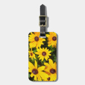 Black Eyed Susans- Rudbeckias Bagagelabel (Voorkant verticaal)