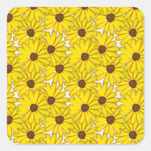 Black Eyed Susan's Vierkante Sticker