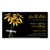 Black Eyed Susans wildflower bruiloft Magnetisch Visitekaartje (Voorkant)