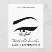 Black Eyeliner lash-henna make up-pictogram Flyer (Voorkant)
