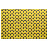 Black F-22 Raptor Fighter Jet Pattern on Yellow Stof (Fat Quarter)