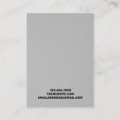 Black Fabric Ketting Display Kaart Visitekaartje (Achterkant)