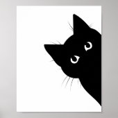 Black Face Cat Poster (Voorkant)