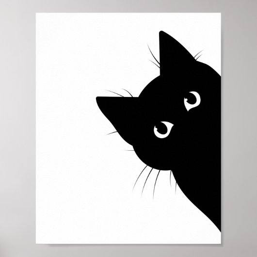 Black Face Cat Poster (Voorkant)