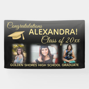 Black Fade Filter Effect Photo Afstuderen Banner