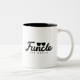 Black Fade letters Funk Fun oom met glas Tweekleurige Koffiemok