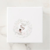 Black Fairy Baby shower Bedankt Bedankjes Labels (In situ)